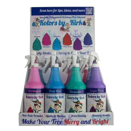 Kolors by Kirk Christmas Tree colorant spray bottle multi-pack