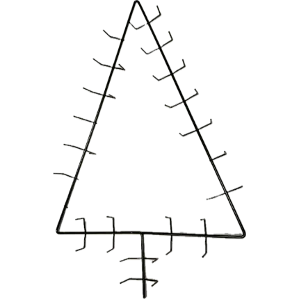 225WRHMTR27 (Case) - Wreath Ring, 27" Tree crimp green 25/case